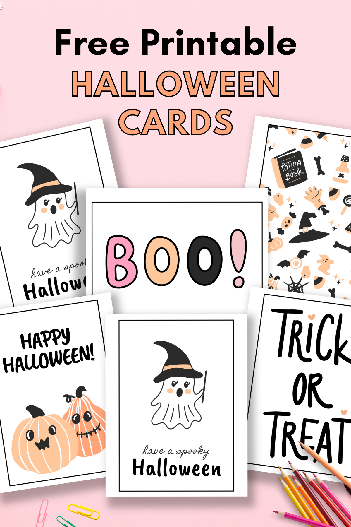 free printable halloween cards — gathering beauty